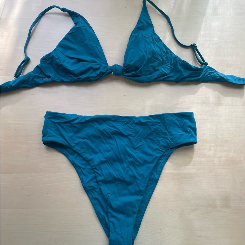 NWT O'Neill Teal Cheeky Bikini Set